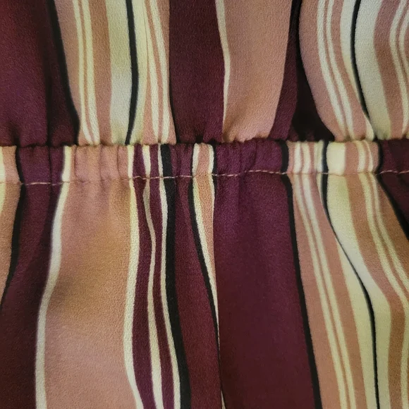 Casual Wraparound Striped Sleeveless Dress Size: M - Picture 10 of 14